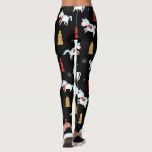 Leggings Cute Unicorn Motif de vacances (Dos)