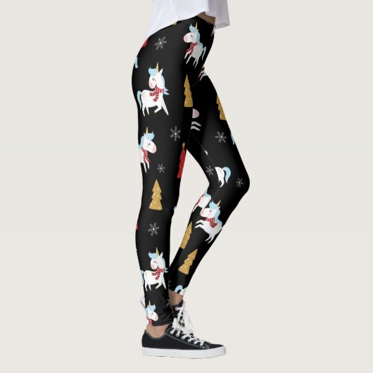 Leggings Cute Unicorn Motif de vacances (Droite)