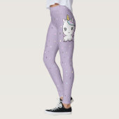 Leggings Cute Unicorn Purple Leging (Gauche)