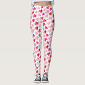 Leggings Cute Valentine's Day Coeurs et flèches (Devant)