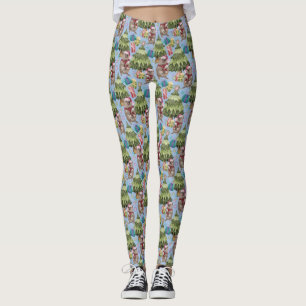 Leggings Cute Vintage Christmas Quokka