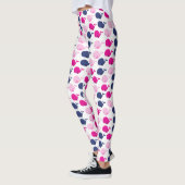 Leggings Cute Whales, Pattern of Whales, Sea Animals (Gauche)