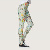 Leggings Cute Woodland Créatures Motif animal (Droite)
