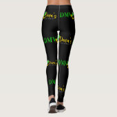 LEGGINGS CUTIE PIE LEGINS NOIR & LIME (Dos)