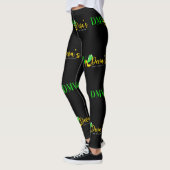 LEGGINGS CUTIE PIE LEGINS NOIR & LIME (Gauche)