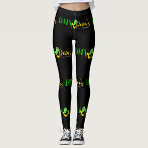 LEGGINGS CUTIE PIE LEGINS NOIR & LIME