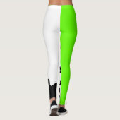 Leggings Cutie punk, vert de chaux (Dos)