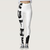 Leggings Cutie punk, vert de chaux (Devant)