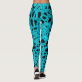 Leggings Cyan Black gothique kryptonite (Dos)