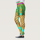 Leggings Cyan - I Love Pineapples (Gauche)