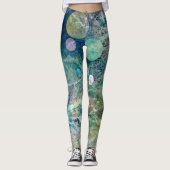 Leggings Cyberespace de guêtres de yoga aucuns 5 (Devant)