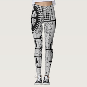 Leggings Cyberpunk Tech Geek Gear Electronic Engineer Math