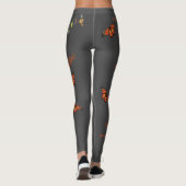 Leggings Cycle de vie du papillon monarque (Dos)