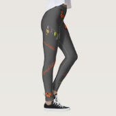 Leggings Cycle de vie du papillon monarque (Droite)