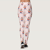 Leggings Dabbing Beach Santa Claus dans une chemise Aloha a (Dos)