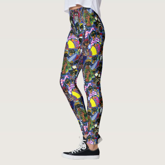 Leggings Dachshund Cartoons (Gauche)