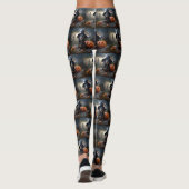Leggings Dachshund Halloween effroi (Dos)