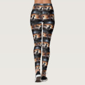 Leggings Dachshund Halloween effroi (Dos)