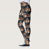 Leggings Dachshund Halloween effroi (Gauche)