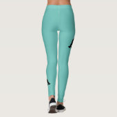 Leggings Dachshund Poil Long - Silhouette 1 (Dos)