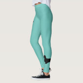 Leggings Dachshund Poil Long - Silhouette 1 (Gauche)