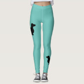 Leggings Dachshund Poil Long - Silhouette 1 (Devant)