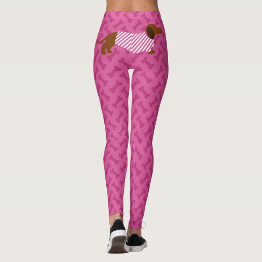 Leggings Dachshund roses (Dos)
