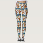 Leggings Dachshund Winter Wonderland Christmas Joy<br><div class="desc">Ce design festif reflète l'esprit joyeux de la période des fêtes, avec un adorable petit portant un chapeau de Père Noël. Le chien est niché dans un pays des merveilles hivernales, avec un bonhomme de neige, un sapin de Noël décoré et des cadeaux joliment emballés. Les flocons de neige tombent...</div>