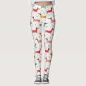 Leggings Dachshunds en Sweaters Motif de vacances (Devant)
