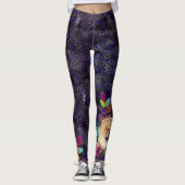 LEGGINGS DAEJA VU Chow (paarse/magenta tones) (Voorkant)