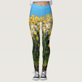 Leggings Daffodiles à deux tons étonnants Photographie flor (Devant)
