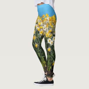 Leggings Daffodiles à deux tons étonnants Photographie flor
