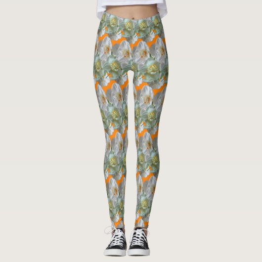 Leggings Daffodiles de la Couronne de naissance Motif de la (Devant)