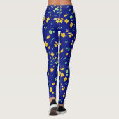 Leggings Daffodique jaune bleu (Dos)