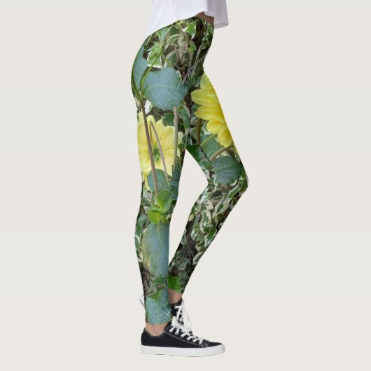 Leggings Dahlia vert jaune (Droite)