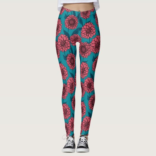 Leggings Dahlias (Devant)