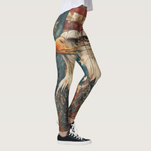 Leggings d'aigle à drapeau américain vintage - Éta