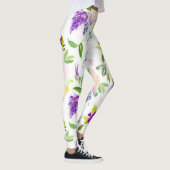 Leggings Dainty Aquarelle Fleurs | Peonies et Wisterias (Droite)