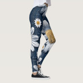 Leggings Daisies sur Denim (Droite)