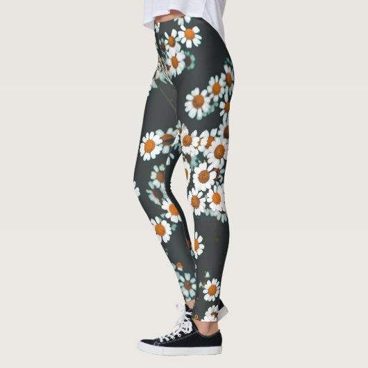 Leggings Daisy Daisies Floral (Gauche)