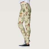 Leggings Daisy de William Morris, Fleurs victoriennes Vinta (Gauche)