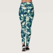 Leggings Daisy Ditsy Chamomile Romantique Print (Dos)