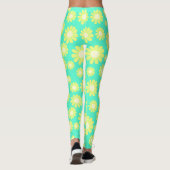 Leggings Daisy Jaune Turquoise (Dos)