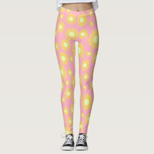 Leggings Daisy Peach Orange