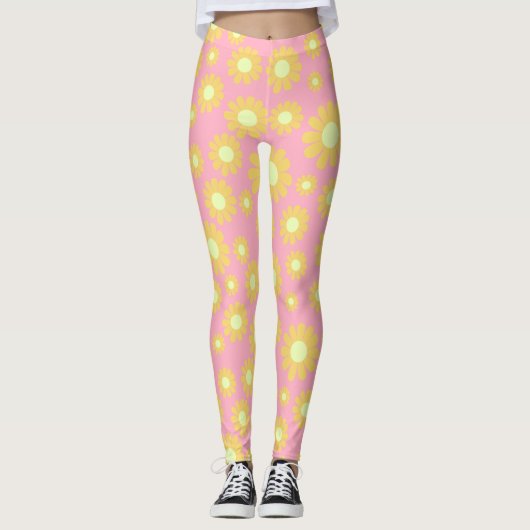 Leggings Daisy Peach Orange (Devant)