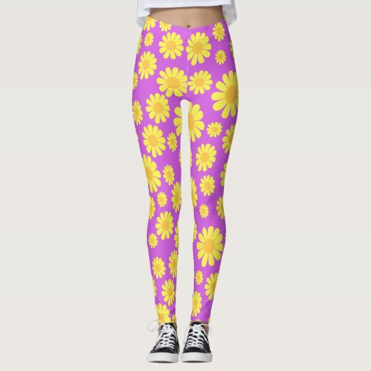 Leggings Daisy Yellow Maganta (Devant)