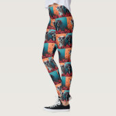 Leggings Dalmatien avec coeur Roses Saint-Valentin (Gauche)