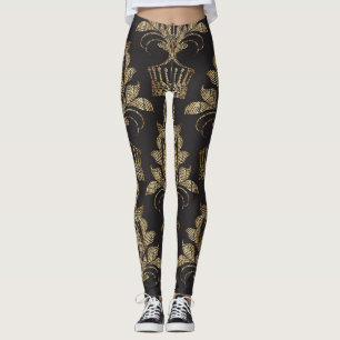 Leggings Damas florales brodées : Royal Seamless.