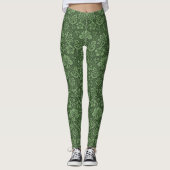 Leggings Damas florales vertes (Devant)