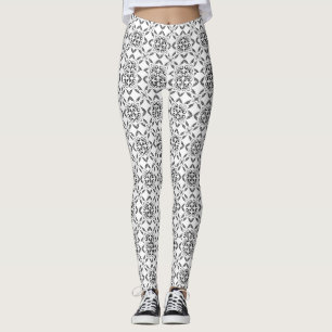 Leggings Damas Noir Et Blanc